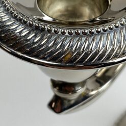 Trijų šakų žvakidė iš sidabruoto metalo 11,5x29x21 cm