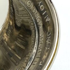 Trijų šakų žvakidė iš sidabruoto metalo 11,5x29x21 cm