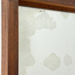 Art Deco riešutmedžio siuvinėjimo staliukas atveriamu stalviršiumi su veidrodžiu 32x56x64 cm