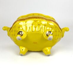 Keramikinis “Wurko” gelsvų atspalvių indas su dangčiu 25x39x25 cm