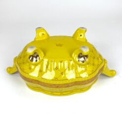 Keramikinis “Wurko” gelsvų atspalvių indas su dangčiu 25x39x25 cm