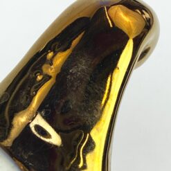 Keramikinis “Wurko” mėlyno ir aukso atspalvių indas su dangčiu 24x38x24 cm