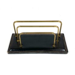 Mid Century rašomojo stalo stovas popieriui/laiškams sudėti 11x22x9,5 cm