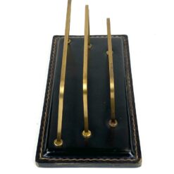 Mid Century rašomojo stalo stovas popieriui/laiškams sudėti 11x22x9,5 cm