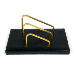 Mid Century rašomojo stalo stovas popieriui/laiškams sudėti 12,5x21x9,5 cm