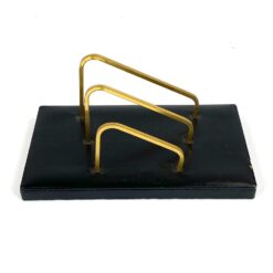 Mid Century rašomojo stalo stovas popieriui/laiškams sudėti 12,5x21x9,5 cm