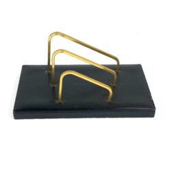 Mid Century rašomojo stalo stovas popieriui/laiškams sudėti 12,5x21x9,5 cm