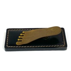 Mid Century rašomojo stalo laikiklis vizitinėms kortelėms 6,5×14,5×4 cm