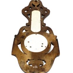 Sieninis termometras ir barometras mediniame drožinėtame rėme 5x18x45,5 cm