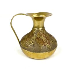 Žalvarinis ąsotėlis su gėlių raštais 340 ml 10x12x10,5 cm