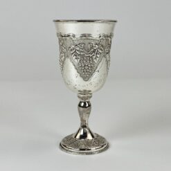 Metalinė Kiddush taurė su vynuogių motyvais 170 ml 7,5x7,5x15 cm