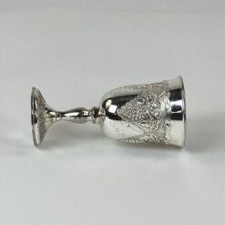 Metalinė Kiddush taurė su vynuogių motyvais 170 ml 7,5×7,5×15 cm