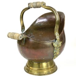 Dekoratyvus vario ir žalvario indas – kibirėlis su rankenomis 32x34x39 cm