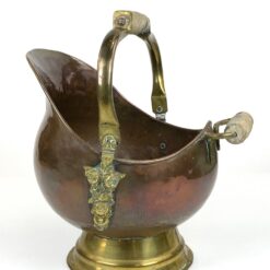 Dekoratyvus vario ir žalvario indas – kibirėlis su rankenomis 32x34x39 cm