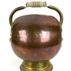 Dekoratyvus vario ir žalvario indas – kibirėlis su rankenomis 32x34x39 cm