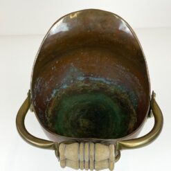 Dekoratyvus vario ir žalvario indas – kibirėlis su rankenomis 32x34x39 cm