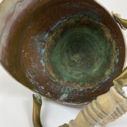 Dekoratyvus vario ir žalvario indas – kibirėlis su rankenomis 32x34x39 cm