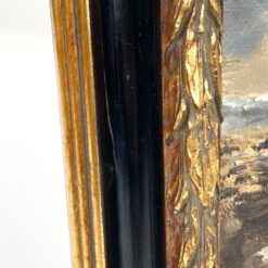 Ant medienos tapytas jūrinės tematikos paveikslas mediniame rėme 3,5x42x33 cm