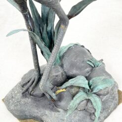 Bronzinė gervės statula 57x91x127 cm