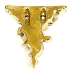 Sieninės aukso spalvos gipso konsolytės 2 vnt. kompl. 8,5×15,5×14,5 cm