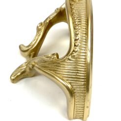 Sieninė pakabinama aukso spalvos gipso konsolytė 13,5x25x13,5 cm