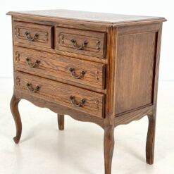 Ąžuolinė keturių stalčių komoda 41x80x79 cm