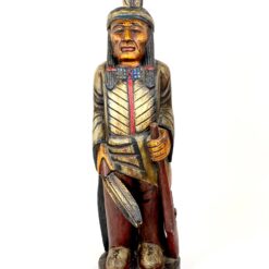 Medinė statula “Indėnas” 23x21x77 cm