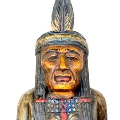 Medinė statula “Indėnas” 23x21x77 cm