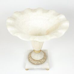 Marmurinė dekoratyvinė vaza 36x36x36,5 cm