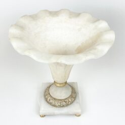 Marmurinė dekoratyvinė vaza 36x36x36,5 cm