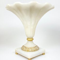 Marmurinė dekoratyvinė vaza 36x36x36,5 cm