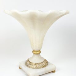 Marmurinė dekoratyvinė vaza 36x36x36,5 cm