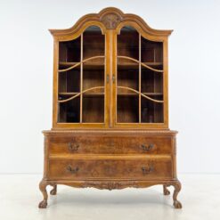 Drožinėtas riešutmedžio dviejų dalių bufetas 50x130x190 cm