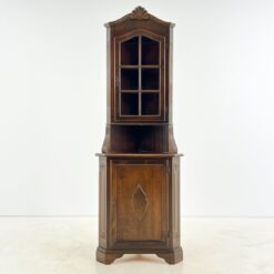 Kampinis raudonmedžio dviejų dalių bufetas 44x73x205,5 cm