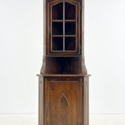 Kampinis raudonmedžio dviejų dalių bufetas 44x73x205,5 cm