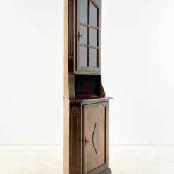 Kampinis raudonmedžio dviejų dalių bufetas 44x73x205,5 cm