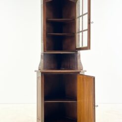 Kampinis raudonmedžio dviejų dalių bufetas 44x73x205,5 cm