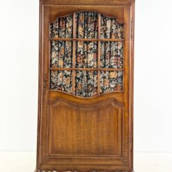 Ąžuolinė vienų durų rūbų spinta su stiklu 58x95x191 cm