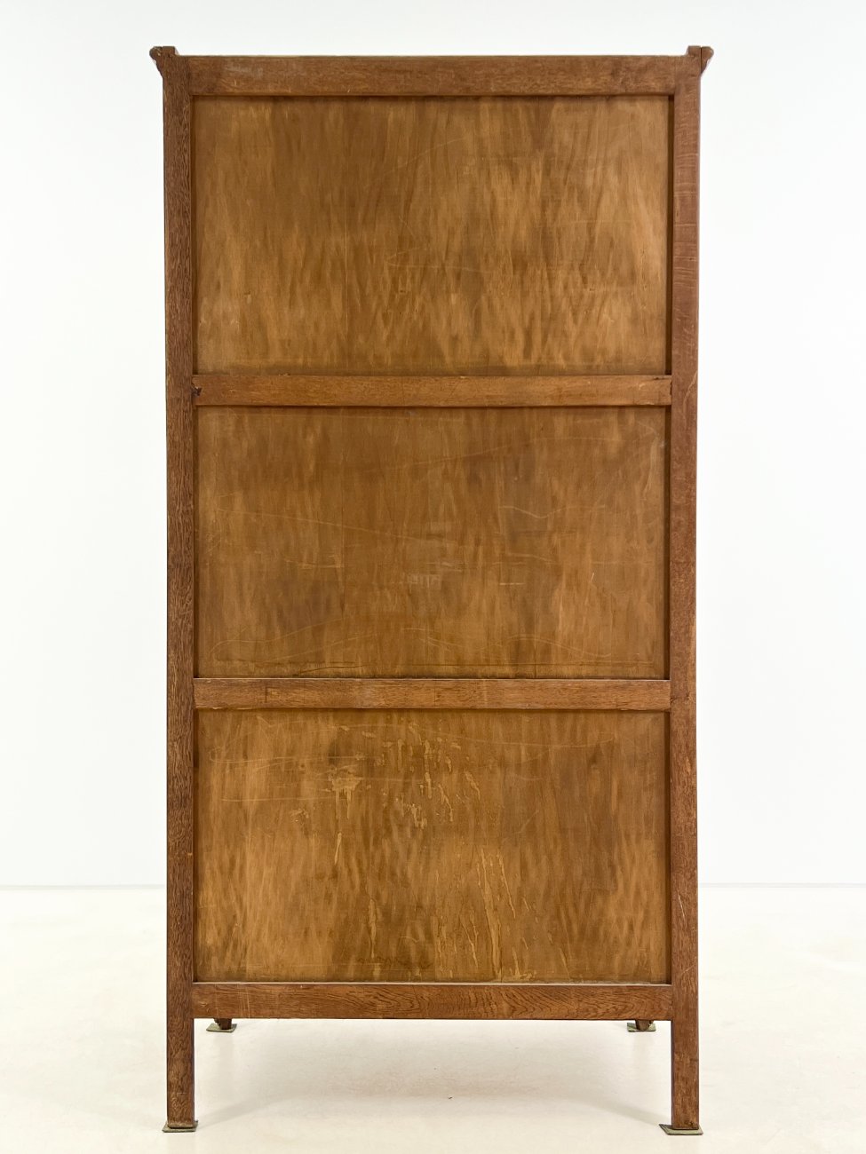 DR0085-spintos-8 Ąžuolinė vienų durų rūbų spinta su stiklu 58x95x191 cm