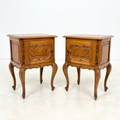 Rokoko stiliaus ąžuolinės spintelės 2 vnt. komplektas 40x50x72 cm