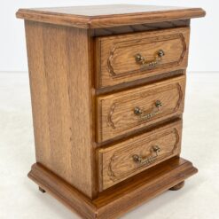 Ąžuolinės trijų stalčių spintelės 2 vnt. komplektas 40×50,5×66 cm