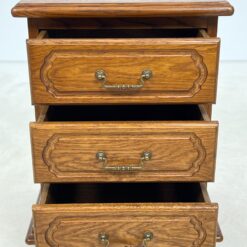 Ąžuolinės trijų stalčių spintelės 2 vnt. komplektas 40×50,5×66 cm