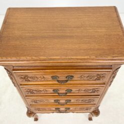 Ąžuolinė keturių stalčių komoda 36x60x101 cm