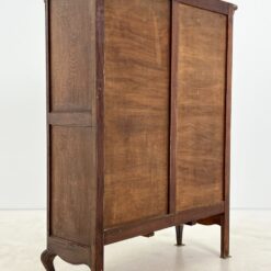 Ąžuolinis bufetas su žalio stiklo durimis 39,5x109x139,5 cm