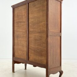 Ąžuolinis bufetas su žalio stiklo durimis 39,5x109x139,5 cm