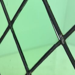 Ąžuolinis bufetas su žalio stiklo durimis 39,5x109x139,5 cm