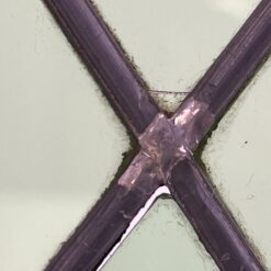 Ąžuolinis bufetas su žalio stiklo durimis 39,5x109x139,5 cm