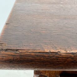 Ąžuolinis bufetas su žalio stiklo durimis 39,5x109x139,5 cm