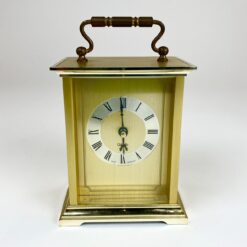 Kvarcinis "Emes" stalinis žalvarinis laikrodis (neveikiantis) 7x9,5x15 cm