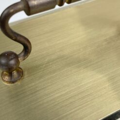 Kvarcinis “Emes” stalinis žalvarinis laikrodis (neveikiantis) 7×9,5×15 cm